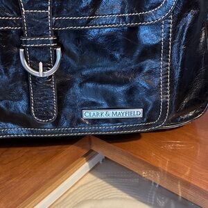 Clark & Mayfield Shiny Black Tote